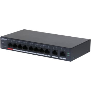Dahua Technology DH-CS4010-8ET-110 switch di rete Gestito L2 Fast Ethernet 10100 Supporto Power over Ethernet PoE Nero